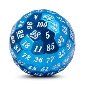 Dado Poliedrico de 100 Caras de Aleación de Zinc Metálico de 50 mm, Dado Único D100 para Juegos de Mesa de Calabozos y Dragones, Arcoíris - Product Image 3