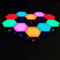 Panneau mural LED hexagonal modulaire sensible au toucher, lumière LED intelligente en forme de nid d'abeille, DIY, lumière de nuit pour la maison, décoration intérieure de Noël