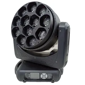 12pcs 40w RGBW 4in1 Led Zoom Moving Head Wash Event Stage Light Dj