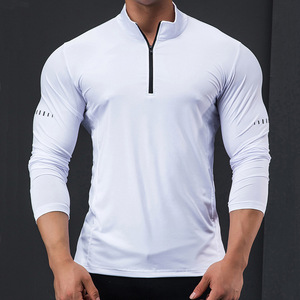 <span class=keywords><strong>T</strong></span>-<span class=keywords><strong>Shirt</strong></span> da Allenamento ad Asciugatura Rapida Personalizzata all'Ingrosso, Abbigliamento Sportivo Maschile per Palestra, Yoga e Ciclismo - Product Image 3