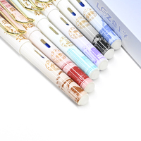 Stylo plume effaçable Guide de calligraphie pour débutants Stylo plume à cartouche rechargeable avec boîte-cadeau pour les apprenants en écriture