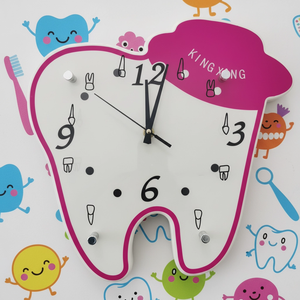 Reloj de Pared con Forma de Dientes de Plástico - Regalo para Clínica Dental Infantil - Product Image 6