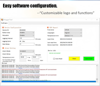 Registrador de Datos USB Reutilizable en Formato PDF y CSV con Pantalla LCD, Informes Personalizados, Soporte para Monitoreo de Temperatura y Humedad en Fábricas y Almacenes