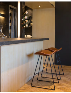 <span class=keywords><strong>Tabouret</strong></span> de bar en <span class=keywords><strong>fer</strong></span> <span class=keywords><strong>forgé</strong></span> au design minimaliste moderne pour la maison, le restaurant, le salon - Qualité commerciale, hauteur non réglable - Product Image 4