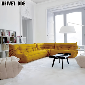 Sofá Modular Ligne Ro-set Tech Velvet Caterpillar, Sillón Ergonómico Nórdico Lavable para Sala de Estar - Product Image 5