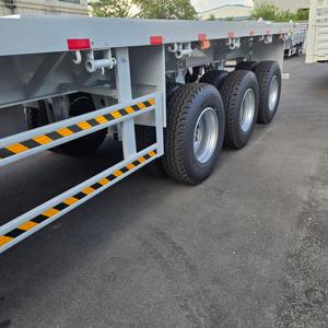 Remorque de transport de conteneurs lourds Vercoe 60 tonnes 3-4 essieux, plateau plat pour conteneurs 40FT 20FT, semi-remorque plateau à vendre - Product Image 5