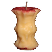 Bougie d'aromathérapie artisanale peinte à la main, parfum pomme verte, décorative, en forme de fruit à croquer, haut de gamme, créative, pour les fêtes