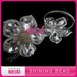 <strong>Napkin</strong> <strong>Rings</strong> Silver Bling Rhinestone Diamond Crystal Beads Elegant Wedding Party <strong>Napkin</strong> <strong>Ring</strong> - Product Image 3