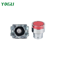 Interrupteur à bouton-poussoir momentané GABLI EB2M-C-10 1NO, 22 mm, IP65, tête plate ronde en plastique, verrouillage, 10A 380V, prix d'usine
