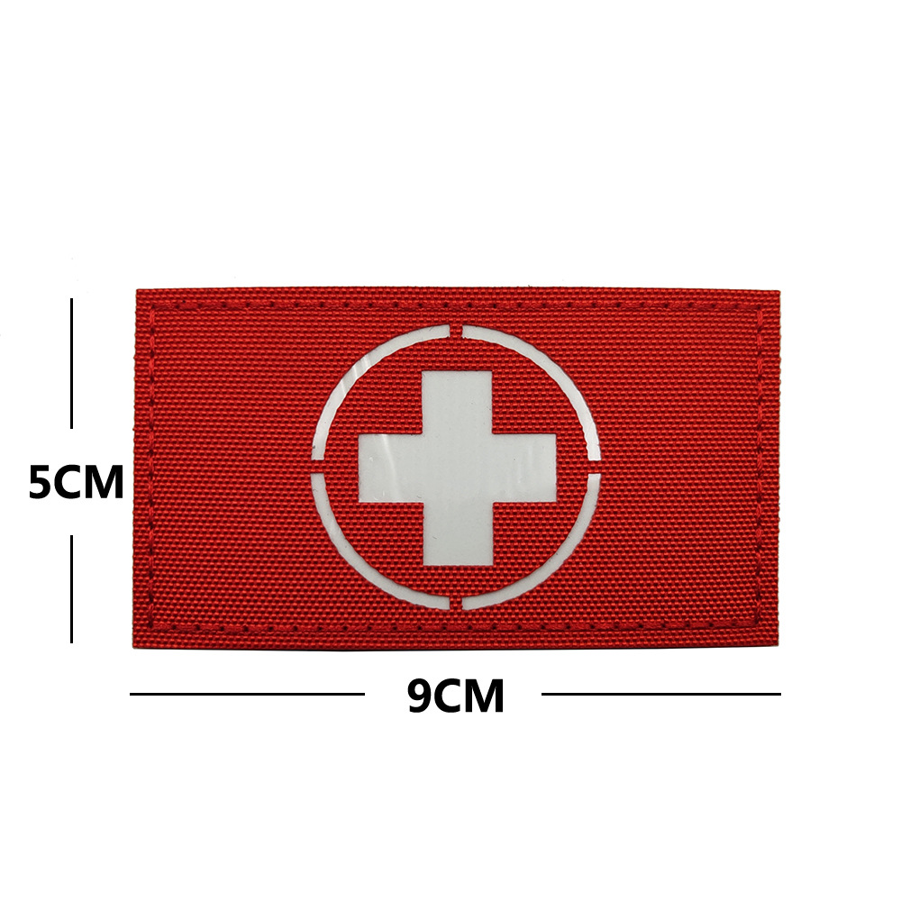 M00069-3 Reflective 9*5CM Cross (Red and White Night Light)