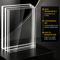 Échantillon Gratuit - Plaque Acrylique Coulée 100% PMMA Vierge, Plexiglas Transparent Imprimé sur Mesure pour Découpe Laser, Décoration et Signalétique
