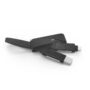 Hediyeler kısa faydalı şişe açacağı veri transferi 4 in 1 USB C USB C kablosu için Iphone şarj cihazı kablo