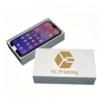 Boîte d'emballage pour téléphone en carton blanc uni personnalisée de qualité supérieure, boîte pour smartphone écologique compatible avec la série iPhone