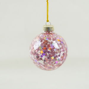 Boules <span class=keywords><strong>de</strong></span> <span class=keywords><strong>Noël</strong></span> en verre scintillantes et irisées, ornées d'étoiles, pour l'arbre <span class=keywords><strong>de</strong></span> <span class=keywords><strong>Noël</strong></span>, la fête du Nouvel An, la décoration festive <span class=keywords><strong>à</strong></span> la maison - Product Image 4