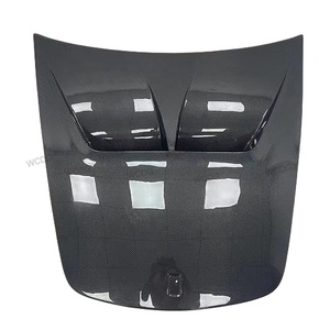 Pour Ferrari F430 2005-2009, version piste, pare-chocs avant en fibre de carbone amélioré, capot, couvercle d'aération, pièces de carrosserie, kit carrosserie - Product Image 2