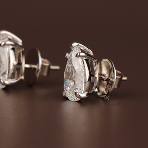 Everyday Luxury Lab Grown Diamond <b>Earrings</b> for Women <b>Silver</b> 10K Gold 14K Gold 18K Gold Elegant Jewelry - Product Image 3