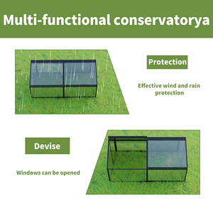 Barato GardenGreenhouses Mini patio trasero para la jardinería urbana Fábrica al por mayor Invernadero <span class=keywords><strong>de</strong></span> jardín con cama elevada - Product Image 3