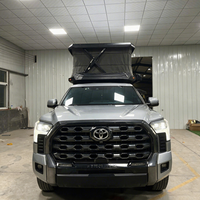 Tente de camping pour camionnette 2 places, imperméable, pliable, pour 2 à 3 personnes, en ABS et aluminium, pour Tundra grise