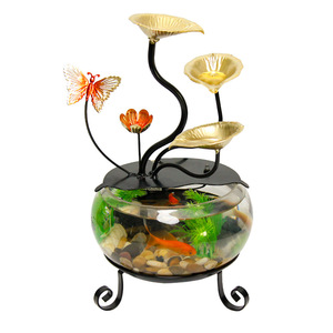 Ornement de bureau moderne avec fontaine à eau circulante en verre, décoration Feng Shui, accessoire de bureau - Product Image 5