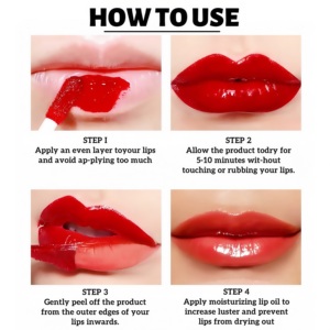 Delineador de labios Peel-Off personalizado de fábrica, Color de labios hidratante, lápiz de labios de tatuaje resistente al agua de larga duración - Product Image 4
