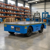 Chariot de transfert multi-tonnages sans rail, personnalisé, avec alarme sonore et lumineuse, conception sécurisée, pour pièces métalliques en bobine d'acier