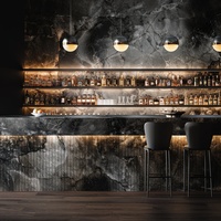 Panneau décoratif en cristal de carbone foncé, résistant aux rayures, fluorescent, insonorisant, en charbon de bambou pour chambre, salle de bain, cuisine