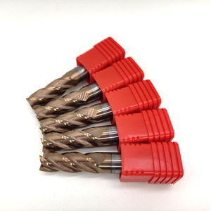 Rắn Carbide 4 sáo bóng mũi endmills CNC phay cắt ODM OEM Độ chính xác cao màu xanh Nano tráng chung tốc độ cao cắt - Product Image 2