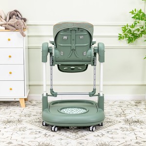 Claf Bebe 3 en 1 Silla de alimentación de bebé ajustable convertible a niño Walker <span class=keywords><strong>Rocker</strong></span> silla alta portátil de 3 niveles de altura - Product Image 4