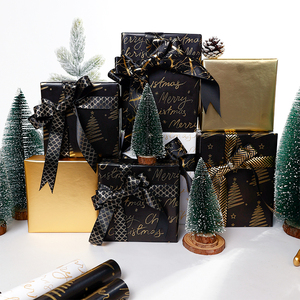 Nouveau Design Noël Cadeau Rouleau Wrap Brosse Or Papier 43*300 cm - Product Image 6