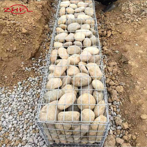 Cajas Longteng de malla de gabion prefabricada soldada para protección, con triple torsión de alambre de hierro, orificio cuadrado de 4.0-6.0mm, para pared de 1x1x2m, para control de inundaciones - Product Image 3