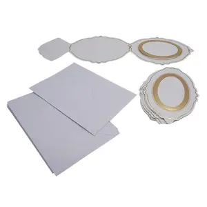 New Luxury White Wedding Ticket Letter And Envelope Set Greeting Cards With Paper Envelope Flower