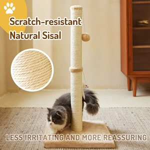 Legno grande gatto <span class=keywords><strong>tiragraffi</strong></span> appesa palla resistente gatto <span class=keywords><strong>albero</strong></span> <span class=keywords><strong>per</strong></span> uso interno in legno e corda di Sisal incluso - Product Image 6