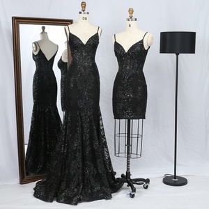 Robes de soirée élégantes pour femmes en vente en gros, ODM, <span class=keywords><strong>robe</strong></span> de soirée sirène verte naturelle, paillettes, corset, <span class=keywords><strong>robe</strong></span> de soirée longue - Product Image 5
