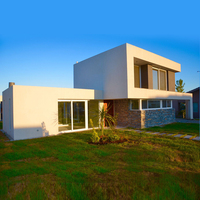 Luxus Fertighaus mit leichtem Stahlrahmen Bau Modulares Haus Einfamilienhaus