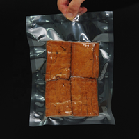 Emballage d'aliments glacé, sac de détail, prix d'usine, emballage de détail, Transparent avec nœud à déchirer, sac sous vide, pochette