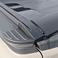 Couverture de benne électrique escamotable encastrée en alliage d'aluminium avec éclairage LED intégré, étanche et verrouillable, sans perçage, pour pick-up Ranger