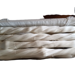 चीन का पुनर्नवीनीकरण 100% रेशम कच्चा स्पन धागा, हाथ बुनाई कढ़ाई बुनाई के लिए फैंसी प्राकृतिक प्रकार - Product Image 1