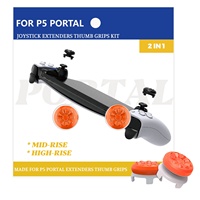 Daumengriff-Kappe für Playstation Portal voller Schutz eine hoch- und eine mittellaufragende 2 Daumengriff-Stick-Kappe für PS Portal