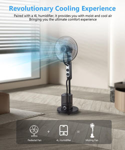 Ventilateur tour silencieux à double oscillation et refroidissement par eau, économique, 3 vitesses, pour bureau - Product Image 3