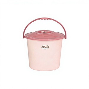 Nduro Plastic <b>Storage</b> Buckets With Lids Round Colorful Airtight Food Containers For Kitchen Use <b>3</b>-20L Capacity Set Of 4 - Product Image 3