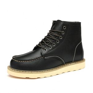 Calzado de Invierno para Hombre, Estilo Británico, Casual, a Media Pantorrilla, Impermeable, Antideslizante, Cálido, de Cuero Genuino, para Parejas, a la Moda, para Trabajar - Product Image 3