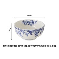 Assiettes et plats rétro de luxe léger, style occidental chinois, en porcelaine bleue et blanche, créatives, classiques, vintage, compatibles micro-ondes, sous glaçure