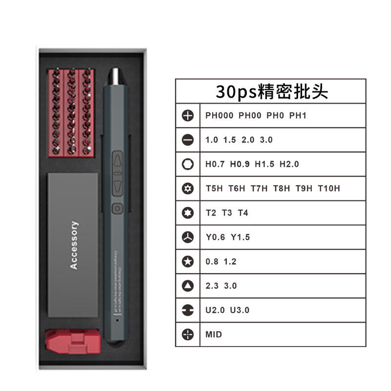 36-in-1 screwdriver set red