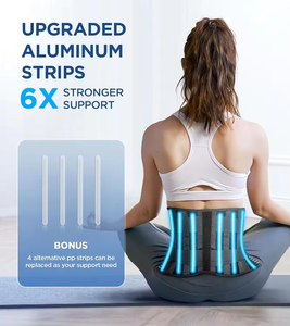 Ceinture de soutien lombaire respirante avec coussin de massage, réglable, pour soulager la douleur et la compression <span class=keywords><strong>du</strong></span> bas <span class=keywords><strong>du</strong></span> <span class=keywords><strong>dos</strong></span> - Product Image 2