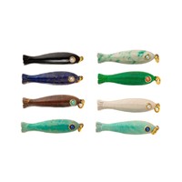 Pendentif Poisson en Laiton avec Pierres Naturelles Lapis Lazuli, Amazonite et Ambre – Série Petits Poissons Colorés