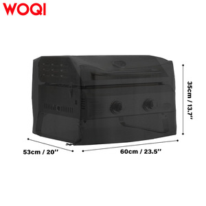 Housse de barbecue Woqi en tissu Oxford 600D, imperméable, protection UV, noire, taille SML, pour utilisation en extérieur - Product Image 4