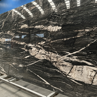 Dalle de porcelaine de luxe effet bois ancien, couleur Ombre de Lune, 1600x3200x6mm, pour mur d'accentuation
