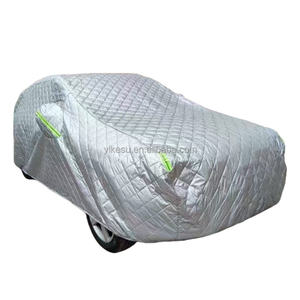Wasserdichtes Sport design Universal Full Car <span class=keywords><strong>Cover</strong></span> Hochleistungs-Polyester gewebe Wind dichte Gurte Vier Jahreszeiten Schutz für SUVs - Product Image 5