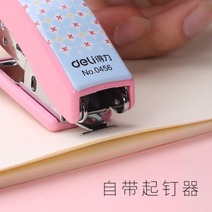 Deli Mini Stapler Set 0456 Random Color Student Stationery With Staples For Office And School Use - Product Image 4