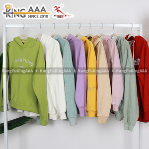 Felpa con Cappuccio KungFu KingAAA per Donna, Abbigliamento Invernale Coreano Usato, Felpa Oversize <span class=keywords><strong>Vintage</strong></span> per Uso Quotidiano - Product Image 6